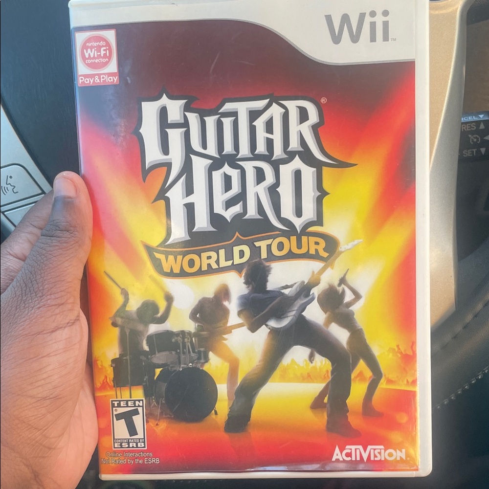 Nintendo Guitar Hero World Tour for Wii - Red and Yellow